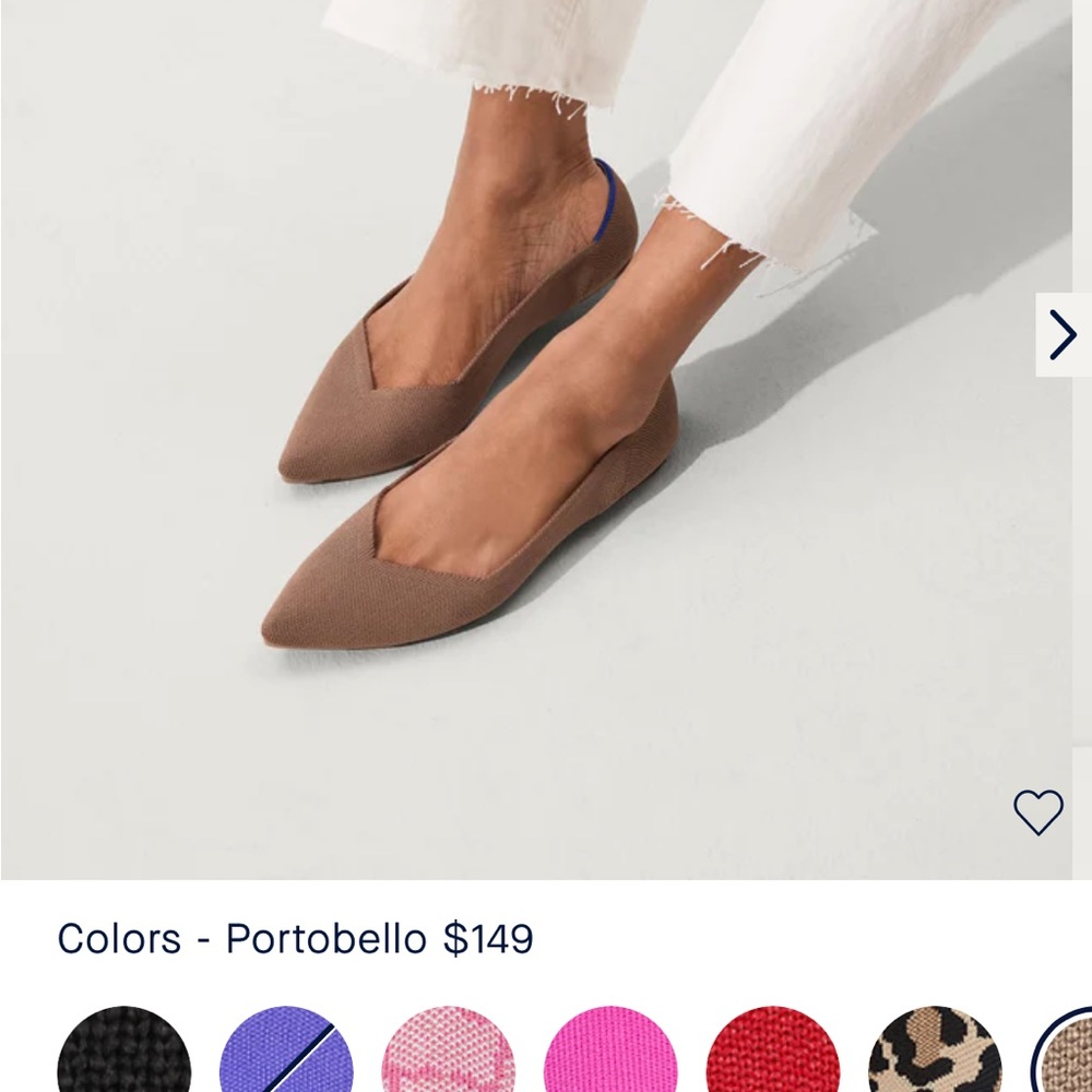 Rothy’s The Point Mink Flat Shoes US 7.5 EU 38 - Picture 11 of 11